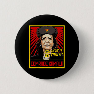 Comrade Kamala Kamala Harris Tim Wheimer Coach 202 Button