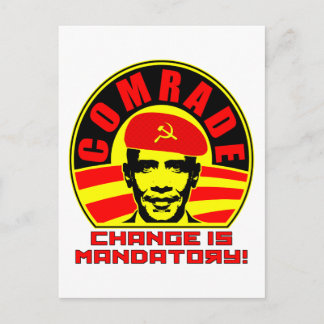 Comrade Obama Postcard