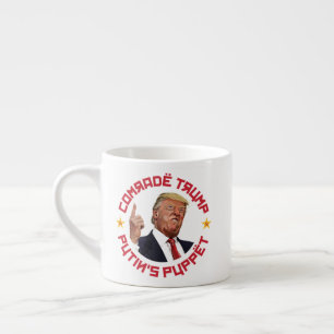 Comrade Trump: Putin's Puppet Soviet Illustration Espresso Cup