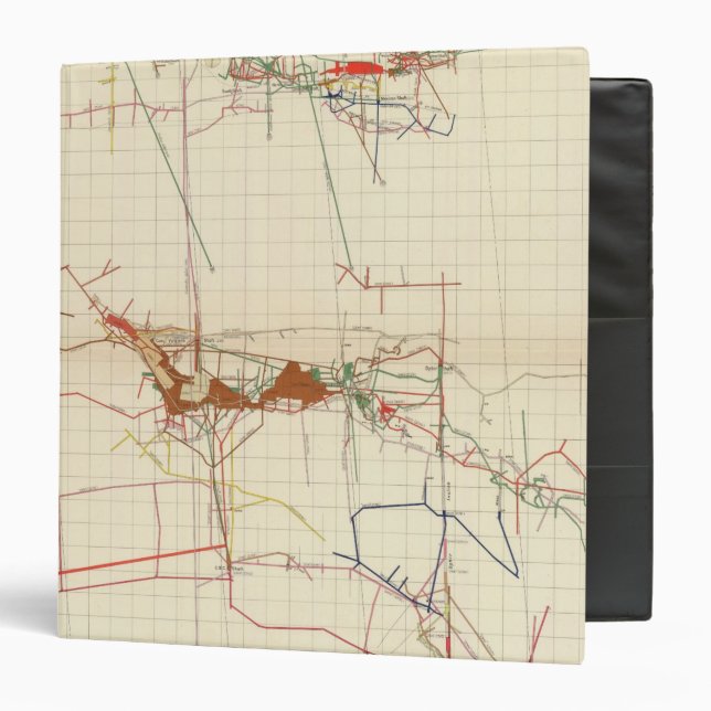 Comstock Mine Maps Number III 3 Ring Binder (Front/Inside)
