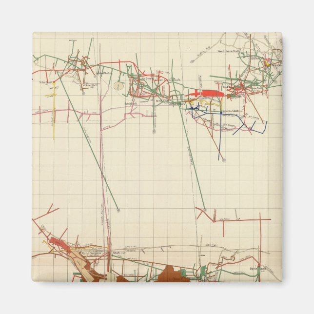 Comstock Mine Maps Number III Magnet (Front)