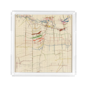 Comstock Mine Maps Number VI Acrylic Tray