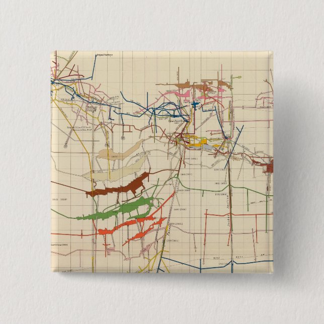 Comstock Mine Maps Number VI Button (Front)