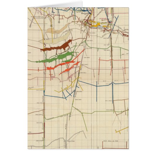 Comstock Mine Maps Number VI Cards (Front)
