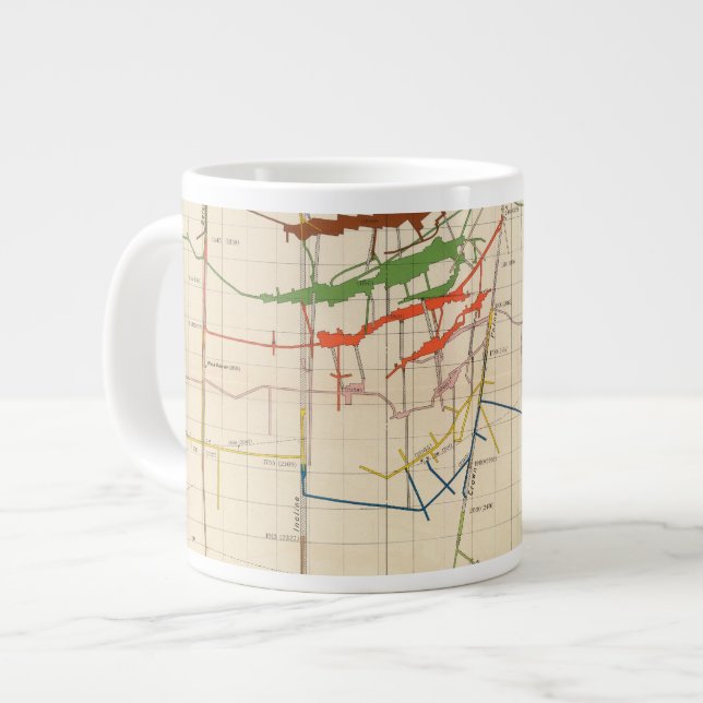 Comstock Mine Maps Number VI Giant Coffee Mug (Front Left)