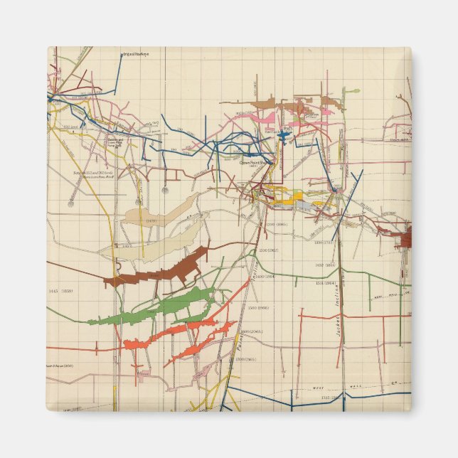 Comstock Mine Maps Number VI Magnet (Front)