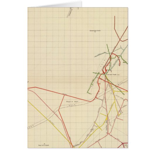Comstock Mine Maps Number VII Cards (Front)