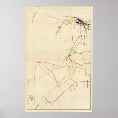 Comstock Mine Maps Number VII Poster