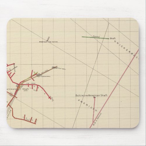 Comstock Mine Maps Number VIX Mouse Pad