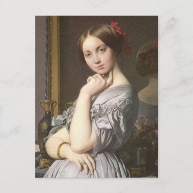 Comtesse d'Haussonville (detail), Ingres Postcard (Front)