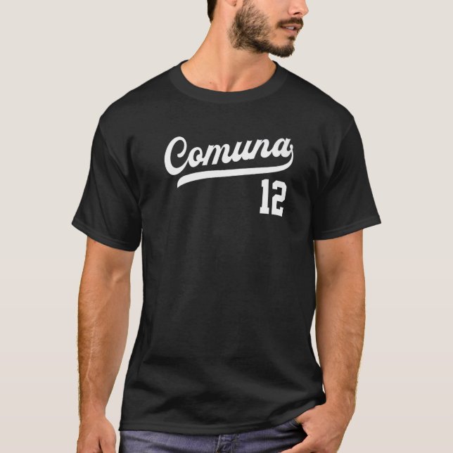 Comuna 12 Spanish Barrios Medellin Colombia Commun T-Shirt (Front)