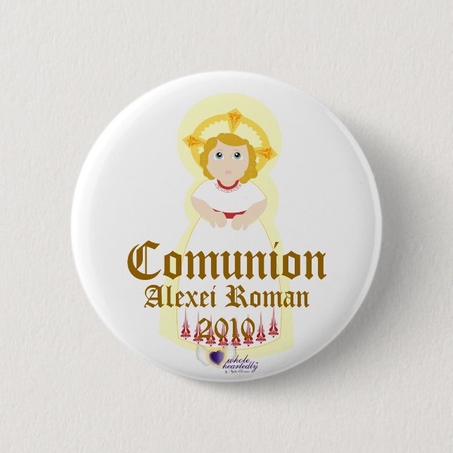 "Comunion" Button- Customize Pinback Button (Front)