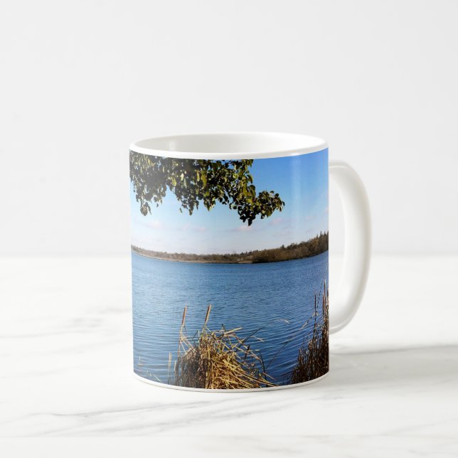 Comus Lake, Delavan, Wisconsin Coffee Mug (Front Right)