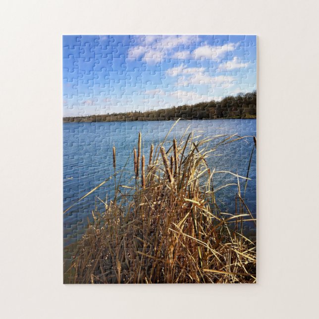 Comus Lake, Delavan, Wisconsin Jigsaw Puzzle (Vertical)