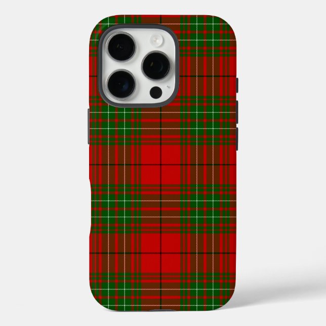 Comyn tartan red green plaid Case-Mate iPhone case (Back)