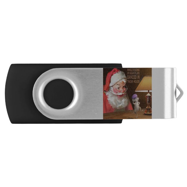 CON32 Santa 2 Sugar Plums.tif Flash Drive (Front)