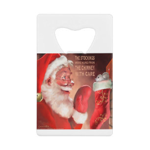 CON33 Santa 3 Stockings.tif Credit Card Bottle Opener