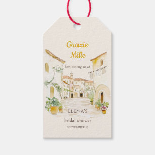 Con Amore Tuscan Village Bridal Shower Gift Tags