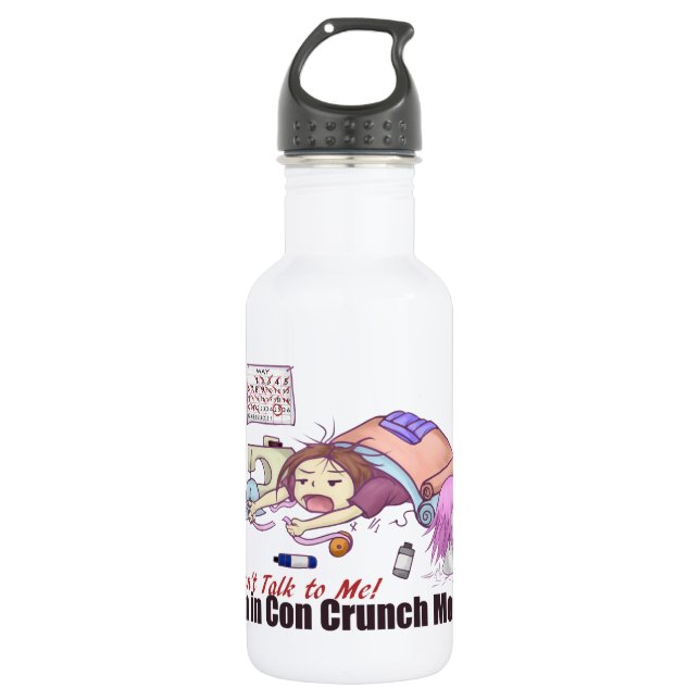 Con Crunch Stainless Steel Water Bottle (Front)