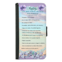  Con Dios Todo Posible Marcos 10:27 Azul Lila