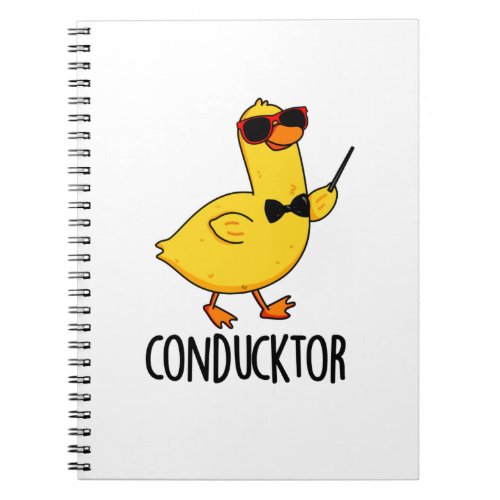 Con_duck_tor Funny Duck Pun Notebook