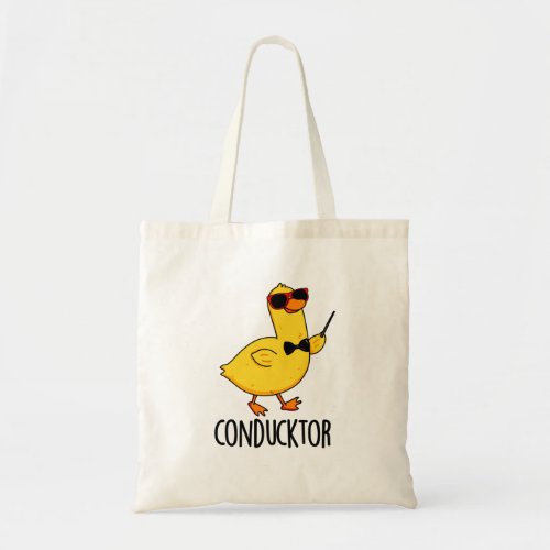 Con_duck_tor Funny Duck Pun Tote Bag
