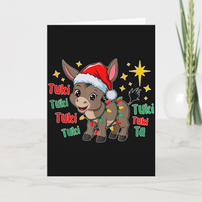 Con Mi Burrito Sabanero Mexican Tuki Tuki Latino X Card (Front)