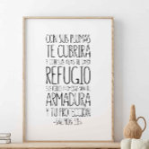 Salmo 91, Spanish Bible Verse | Greeting Card