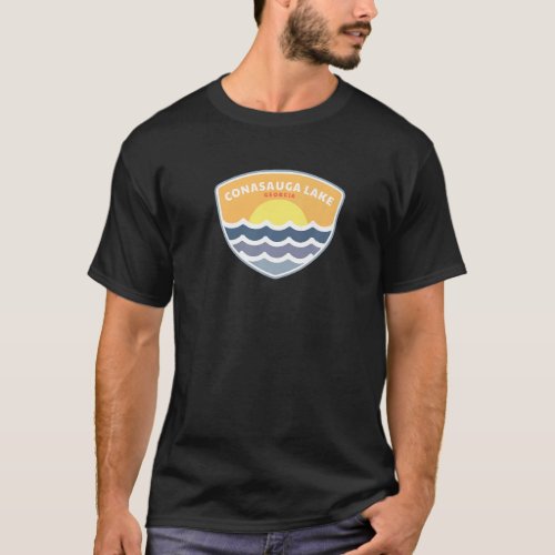 Conasauga Lake Georgia Ga Sunset Vacation Souvenir T_Shirt