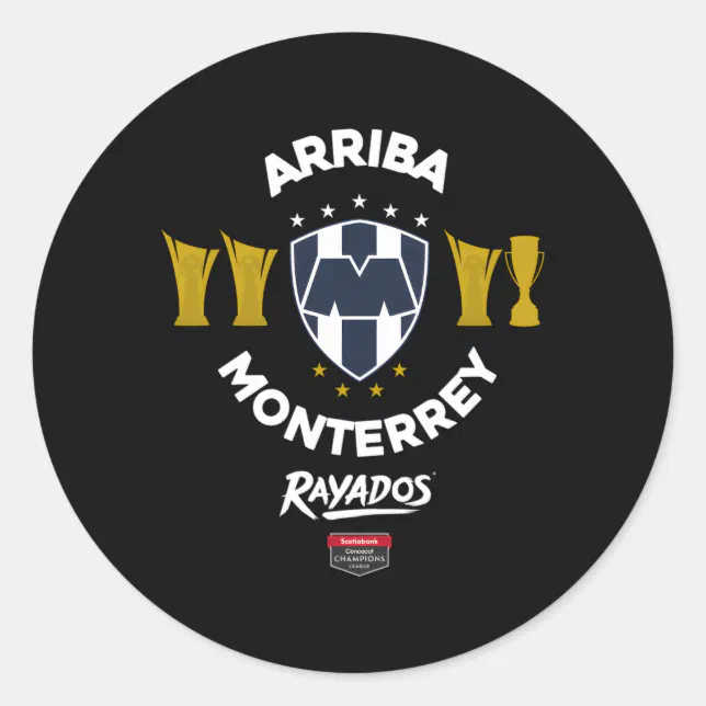 Concacaf Champions League Monterrey Classic Round Sticker | Zazzle