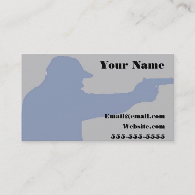 conceal class firearm business card (Front)