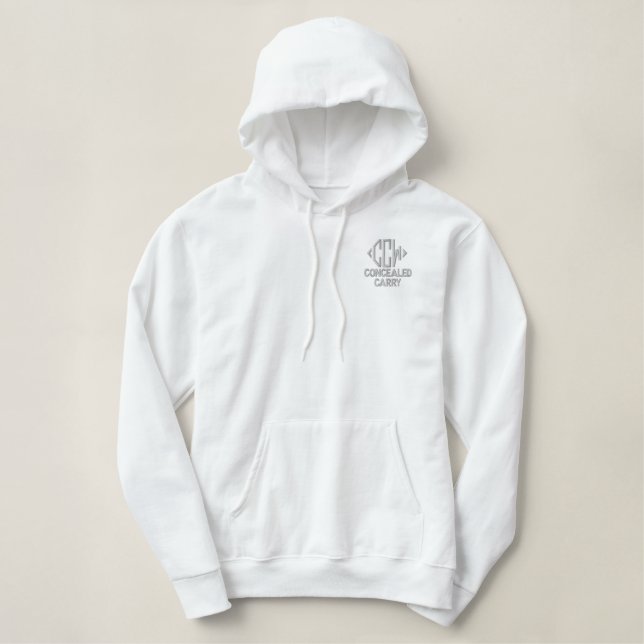 Concealed Carry Embroidered Hoodie (Design Front)