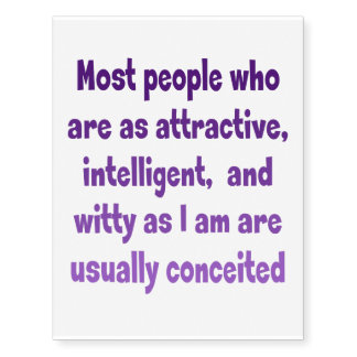 conceited1 temporary tattoos