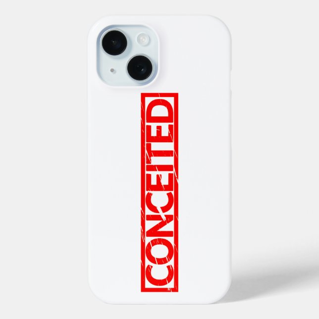 Conceited Stamp Case-Mate iPhone Case (Back)