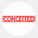 Conceited Stamp Classic Round Sticker