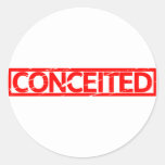 Conceited Stamp Classic Round Sticker
