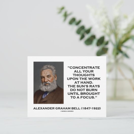 Concentrate All Your Thoughts Upon Work At Hand (Standing Front)