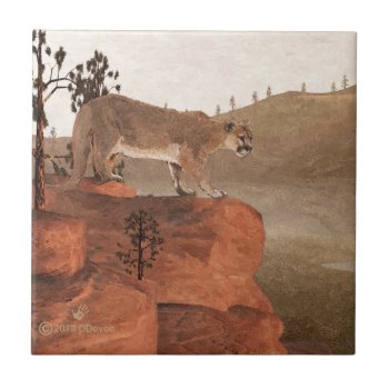 Concentration - Cougar Ceramic Tile by Bluestar48 at Zazzle