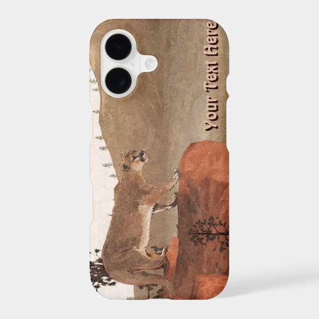 Concentration - Cougar Iphone Case (Back)