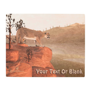 Concentration - Cougar Metal Print