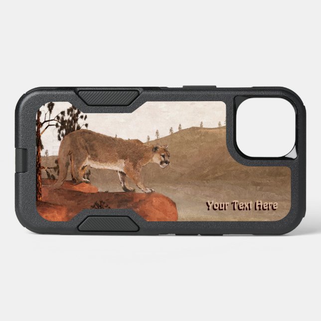 Concentration - Cougar Otterbox iPhone Case (Back Horizontal)