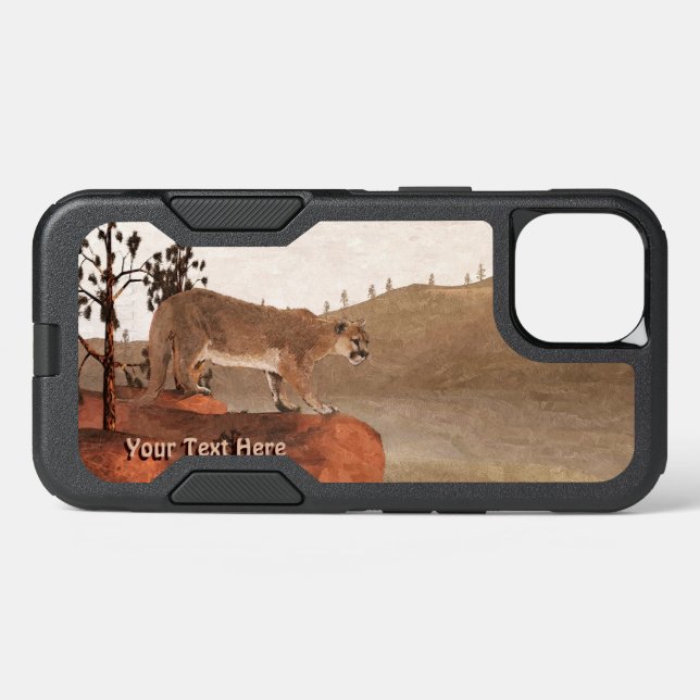 Concentration - Cougar Otterbox iPhone Case (Back Horizontal)