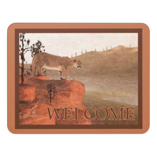 Concentration - Cougar - Welcome Door Sign