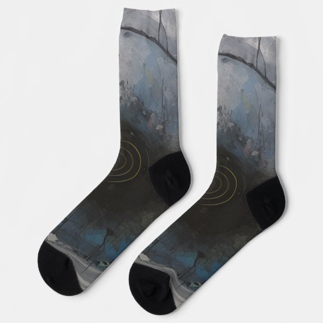 Concentric Abyss Socks (Left)