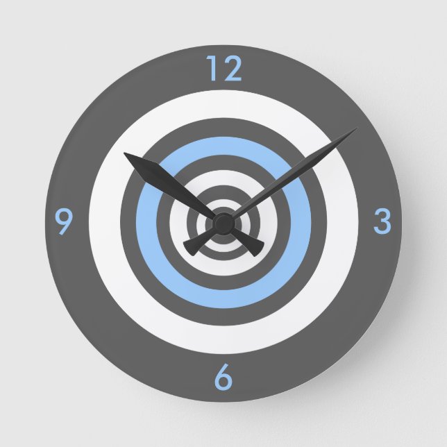 Concentric - blue round clock (Front)