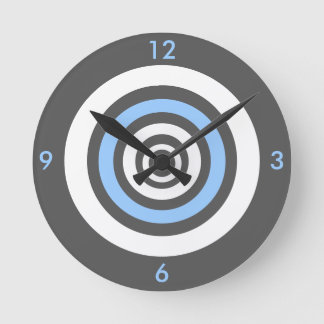 Concentric - blue round clock