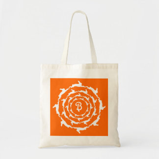 Concentric Bunnies with monogram Tote Bag