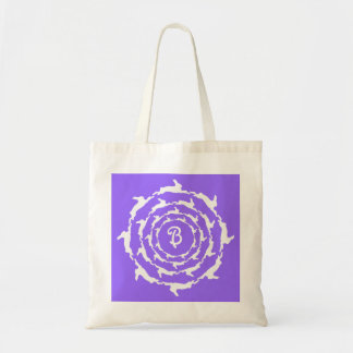 Concentric Bunnies with monogram Tote Bag
