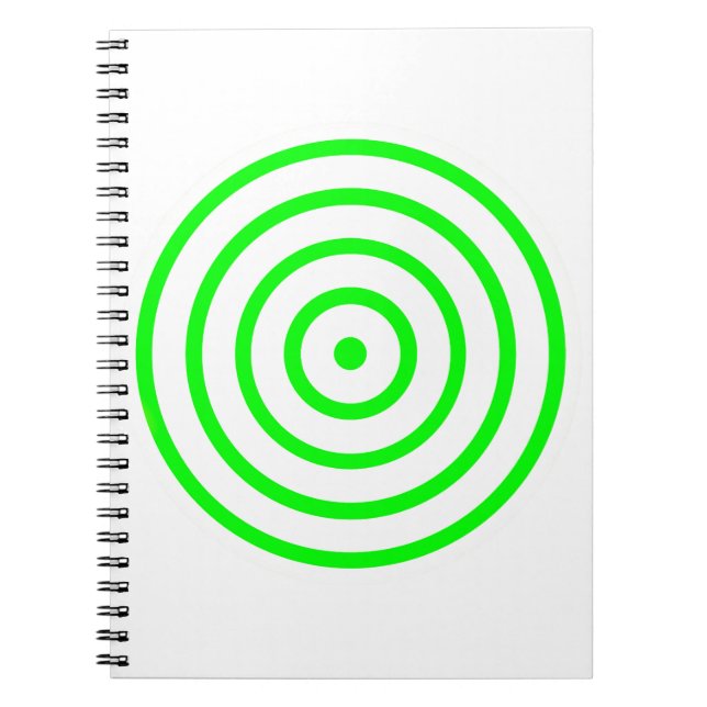 Concentric Circle Spiral Photo Notebook (Front)