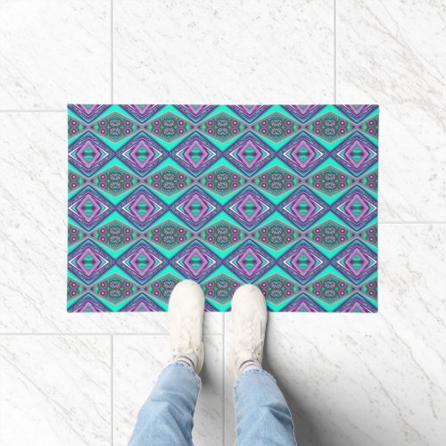 Concentric Circled To The Point Abstract  Doormat